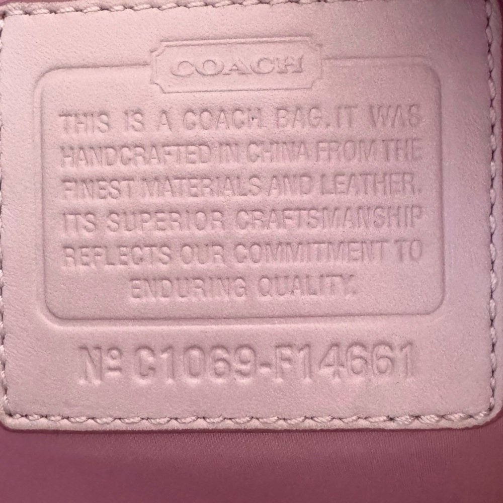 Coach Pink and Tan Mini Bag - Picture 5 of 5